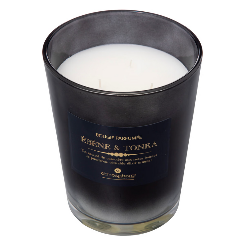 Candela Profumata Alma in Vetro Ebano & Fava Tonka 855 gr