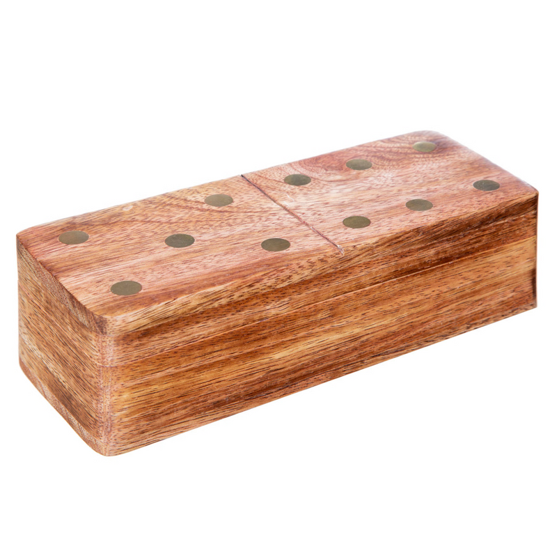 Domino in Legno con Scatola 16 x 6,5 x 5 cm