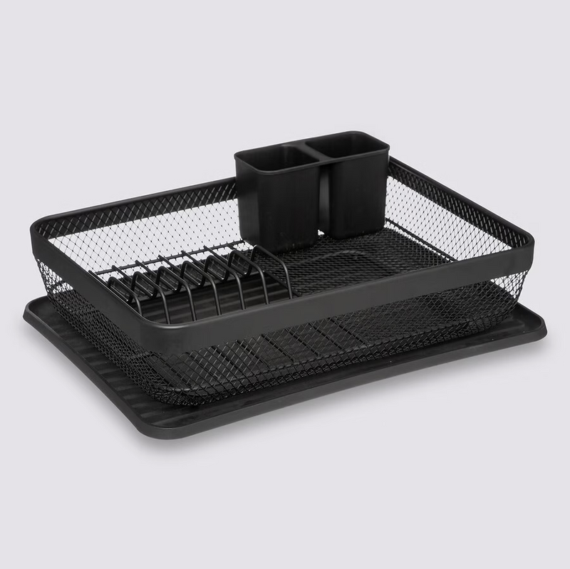 Scolapiatti Mayaj in Metallo Nero 13,5 x 32 x 43 cm