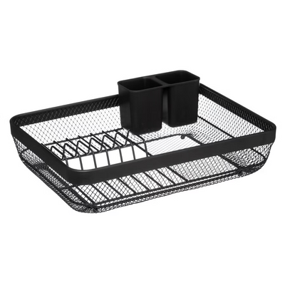 Scolapiatti Mayaj in Metallo Nero 13,5 x 32 x 43 cm