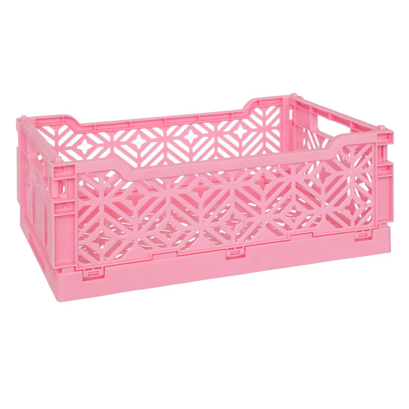 Cassetta Pieghevole Arry in PP Rosa 30 x 20 x 11,5 cm