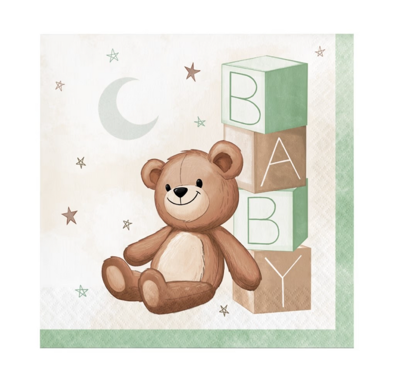 Tovagliolo in Carta Teddy Bear 33 x 33 cm - 16 pezzi