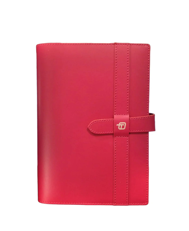 Agenda 12 Mesi Giornaliera Intercambiabile Elegance in Pelle con Laccio 2025 - 15 x 21 cm