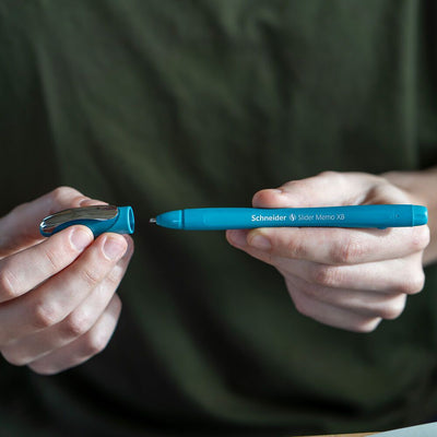 Penna a Sfera Schneider Slider Memo Turchese con Tratto XB