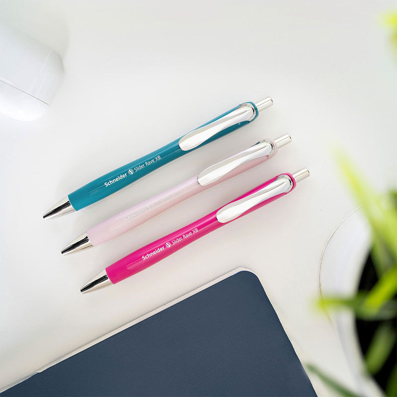 Penna a Sfera Schneider Slider Rave Limited Edition a Scatto Fucsia con Tratto XB