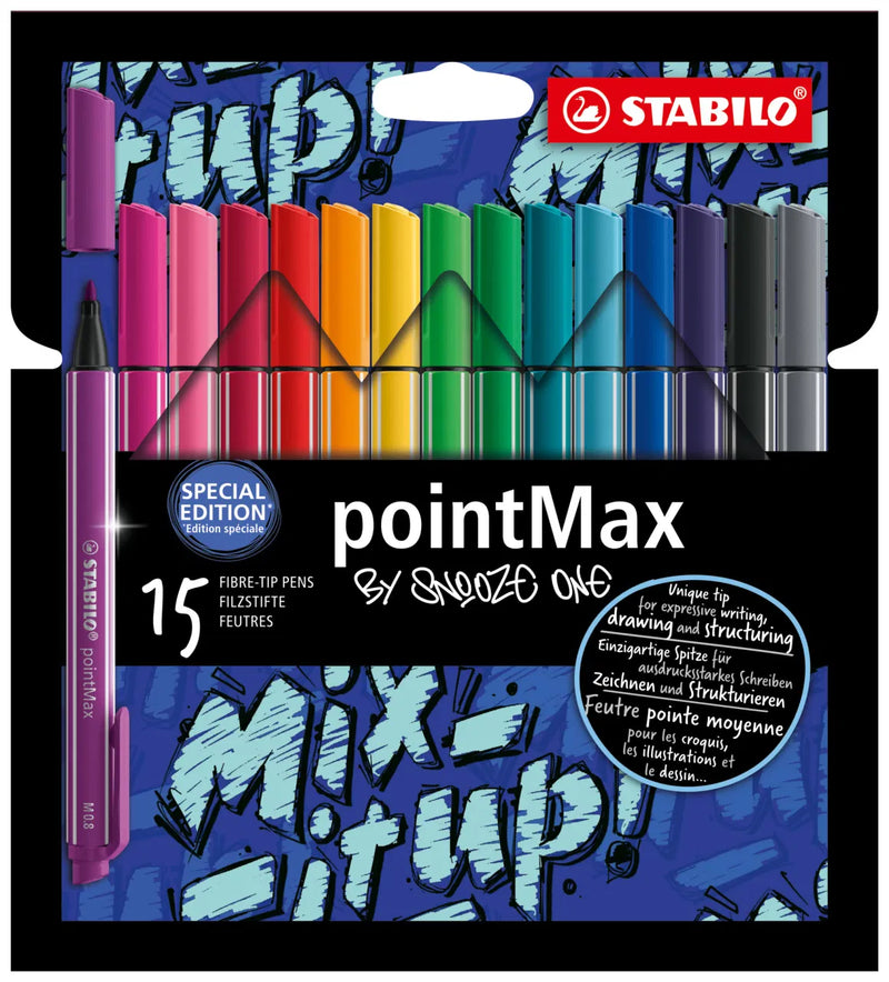 Pennarelli Stabilo PointMax Snooze One Edition - 15 pezzi