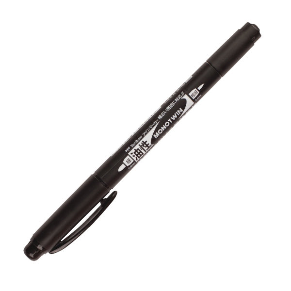 Marker Calligrafico Tombow Mono Twin a Doppia Punta Nero