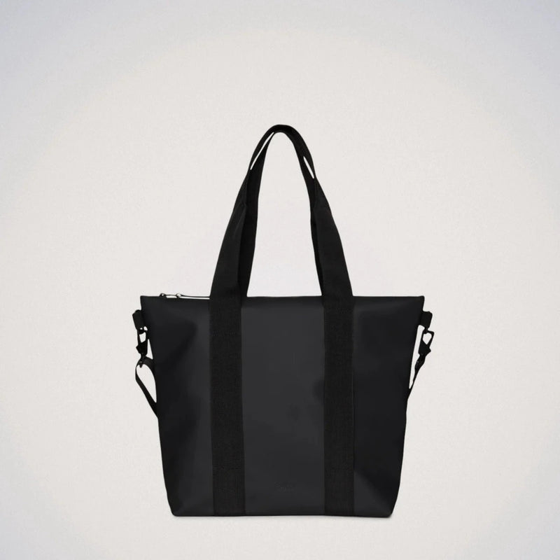 Borsa Tote Bag Mini Impermeabile Nero Opaco