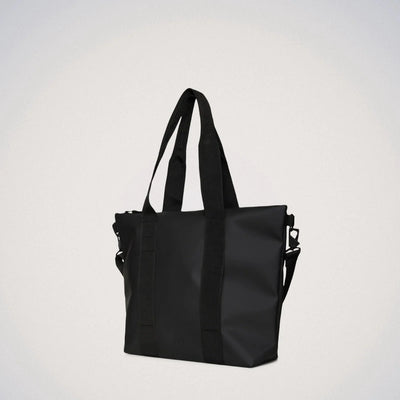 Borsa Tote Bag Mini Impermeabile Nero Opaco