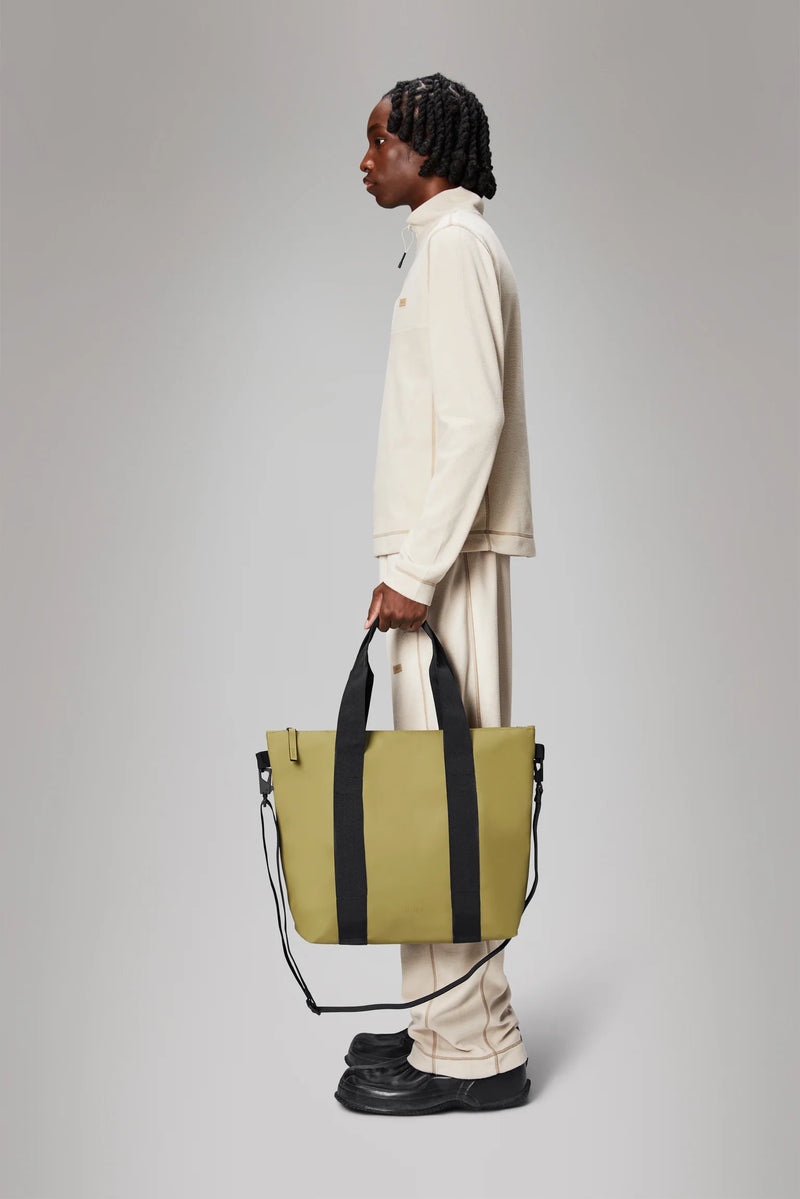 Borsa Tote Bag Mini Impermeabile Khaki