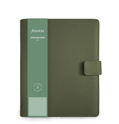Organizer Filofax Camdem A5 Oliva con Planner Annuale non Datato