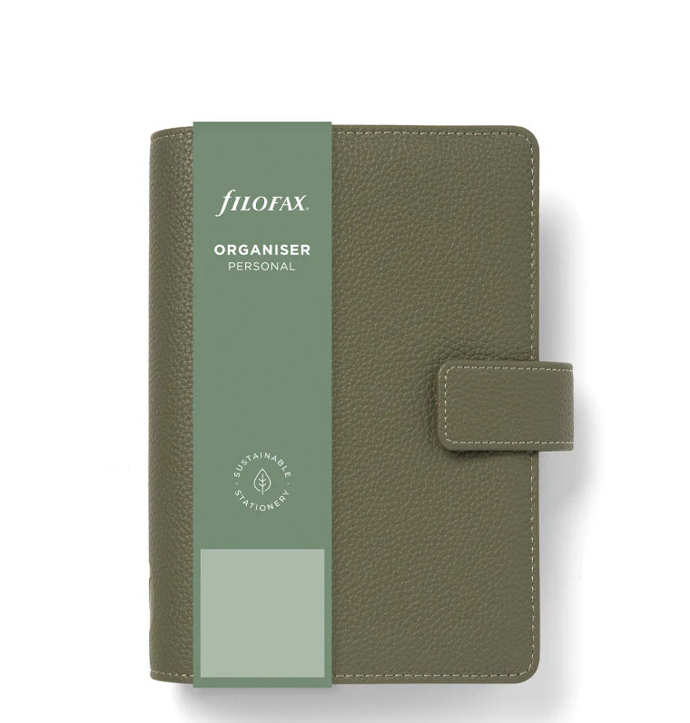 Organizer Filofax Camdem Personal Oliva con Planner Annuale non Datato