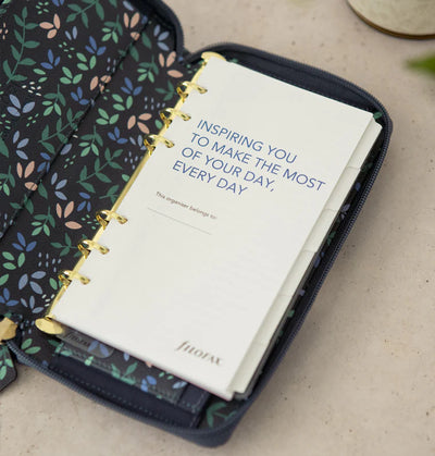 Organizer Filofax Garden Personal con Zip Dusk con Planner Annuale non Datato