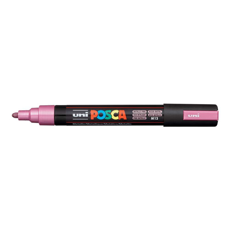 Pennarello Marcatore a Tempera Uni Posca a Punta Media Rosa Metal
