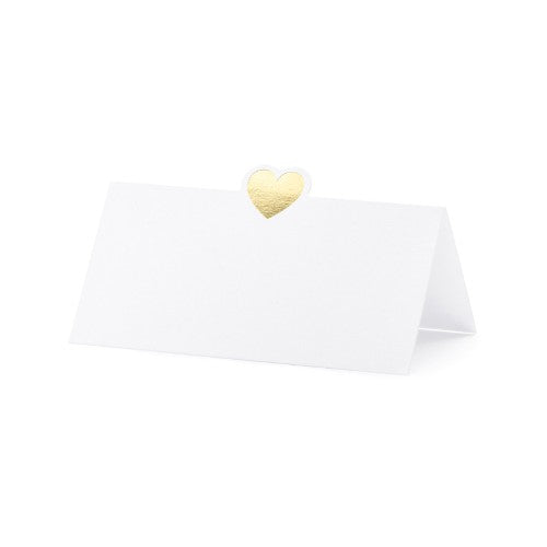 Segnaposto in Carta con Cuore 10 x 5 cm - 10 pezzi