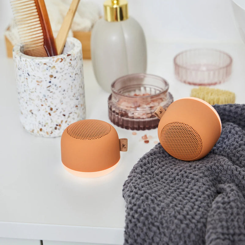 Speaker con Lampada Waterproof aLight - Waffle Orange