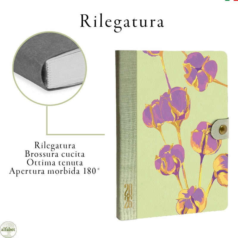 Agenda Settimanale Alfabet 2026 Art Collection Papyra 17 x 24 cm