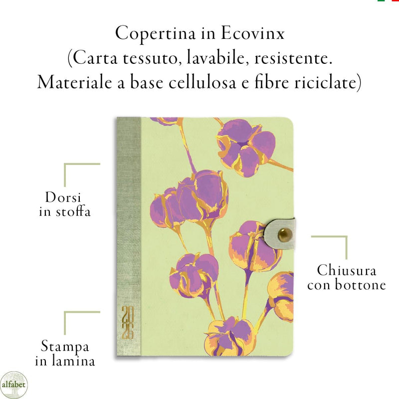 Agenda Settimanale Alfabet 2026 Art Collection Papyra 17 x 24 cm