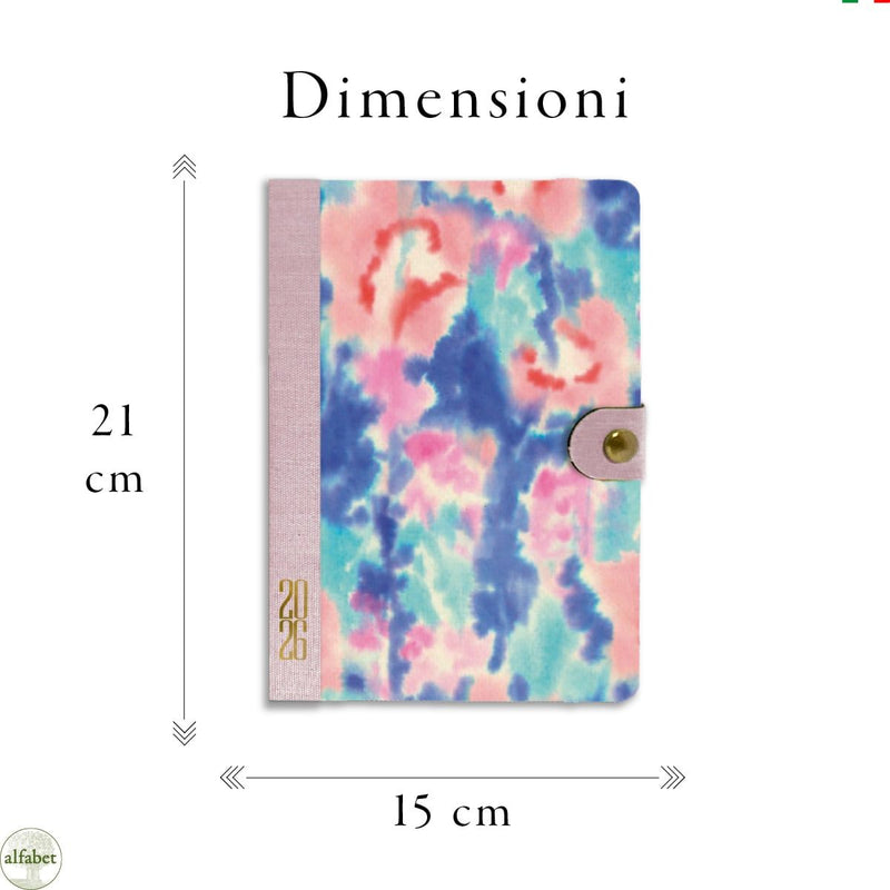 Agenda Giornaliera Alfabet 2026 Art Collection Divina 15 x 21 cm