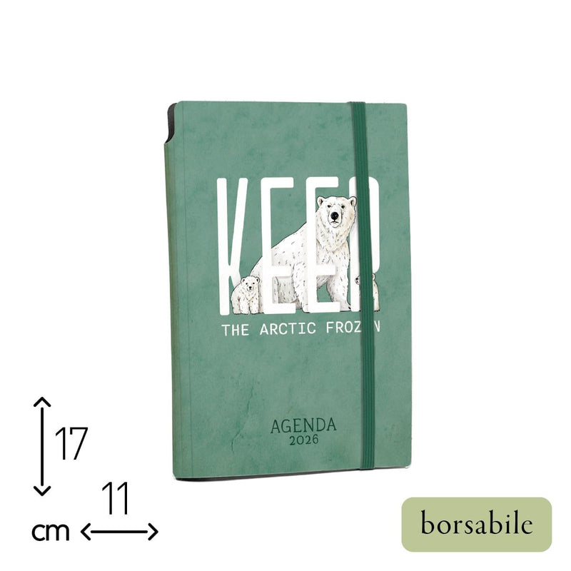 Agenda Borsabile Settimanale 2026 Keep The Artic Frozen 11 x 17 cm