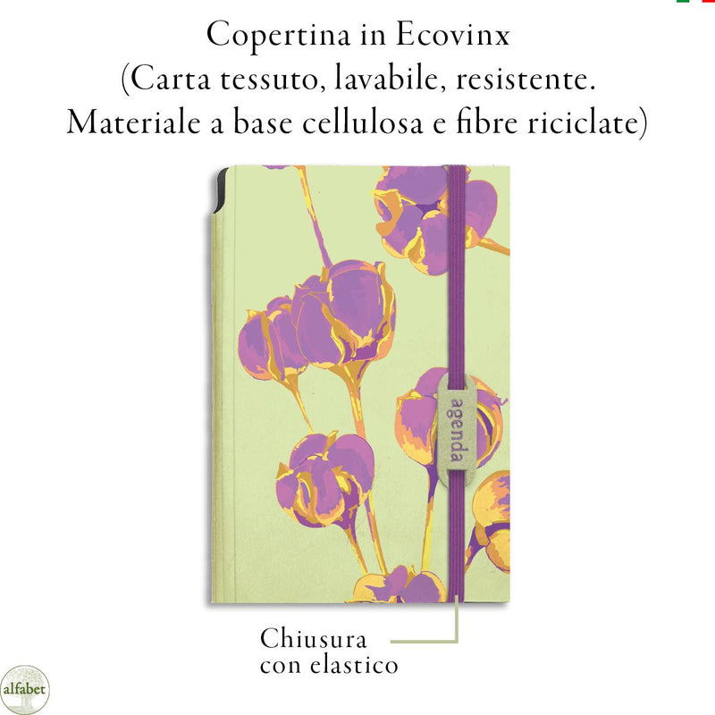 Agenda Borsabile Settimanale Alfabet 2026 Art Collection Papyra 11 x 17 cm