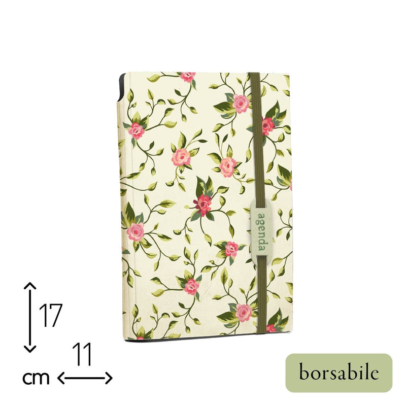 Agenda Borsabile Settimanale Alfabet 2026 Flower Collection Bellis 11 x 17 cm