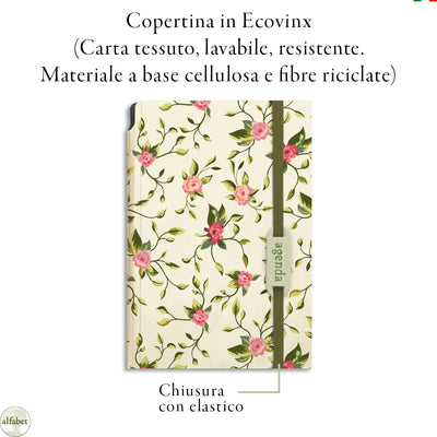 Agenda Borsabile Settimanale Alfabet 2026 Flower Collection Bellis 11 x 17 cm