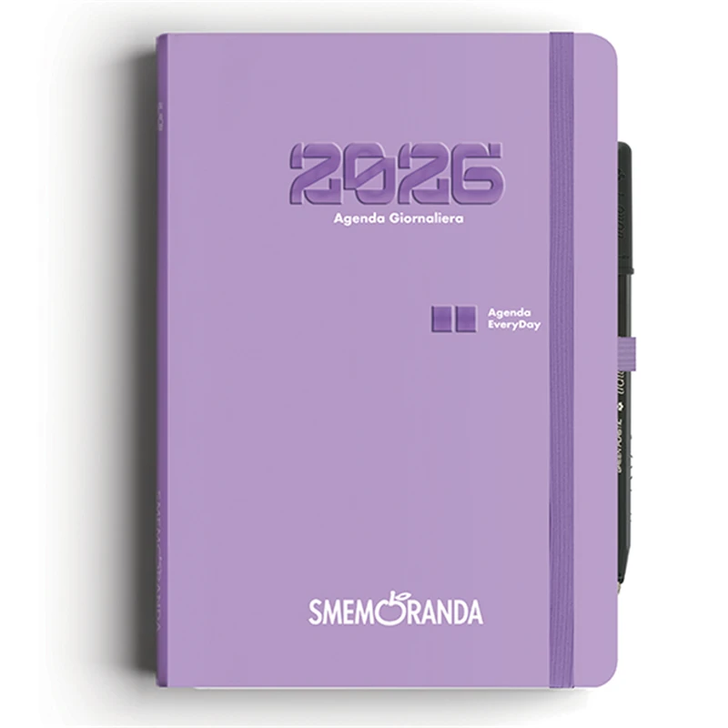 Agenda 12 Mesi Giornaliera Everyday Smemoranda A5 2026 Glicine