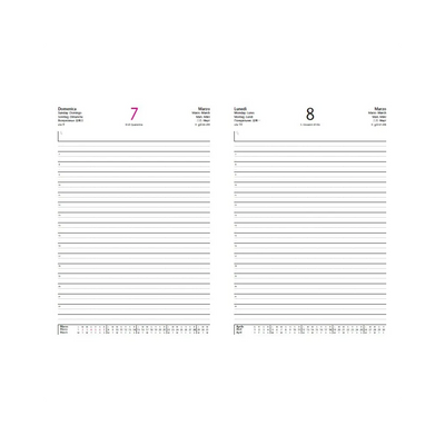 Agenda 12 Mesi Giornaliera Anytime in Similpelle 2025 - 15 x 21 cm