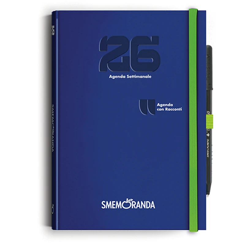 Agenda 12 Mesi Settimanale Racconti Smemoranda B6 2026 Blu Notte