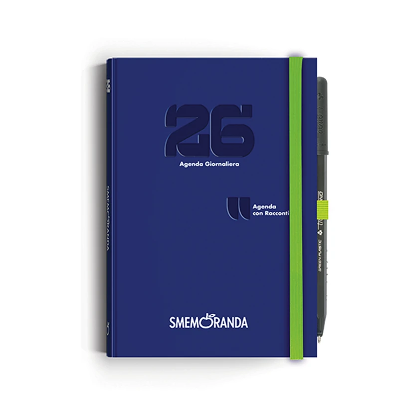 Agenda 12 Mesi Giornaliera Racconti Smemoranda B6 2026 Blu Notte