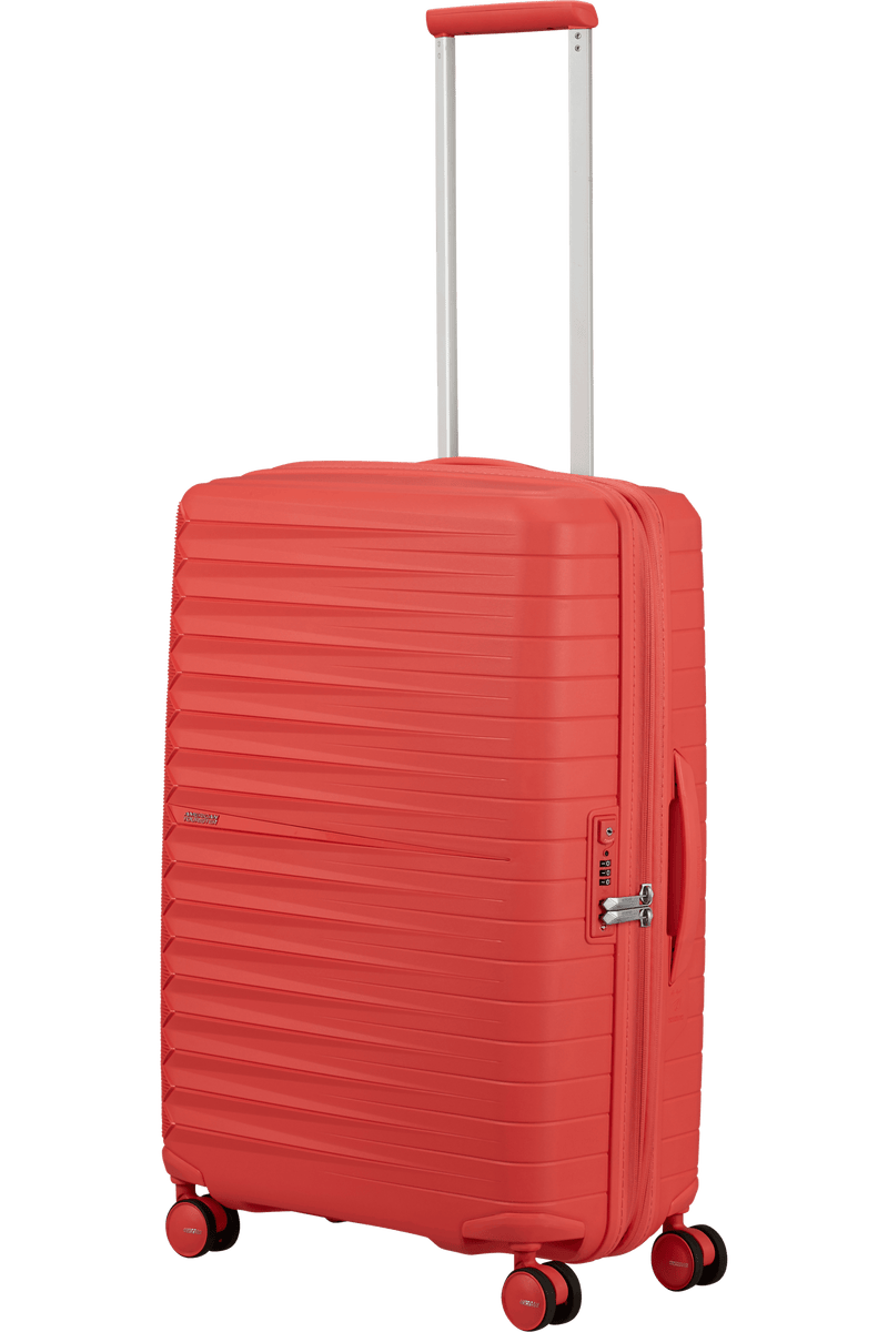 Valigia Media Espandibile American Tourister Fastforward Spinner con TSA 68 cm Sunset Coral
