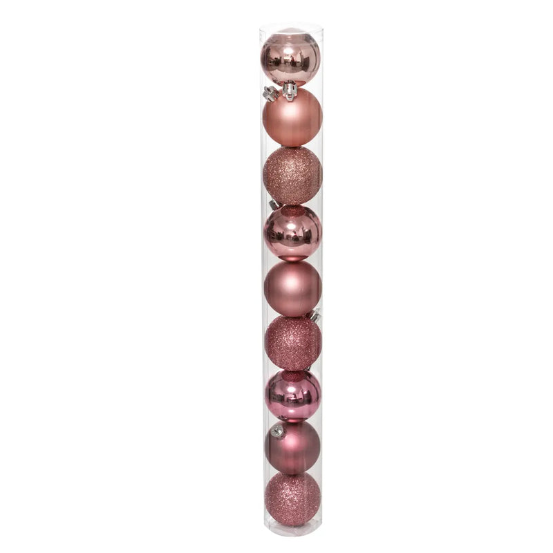 Sfera in PVC Rosa 6 cm - 9 pezzi