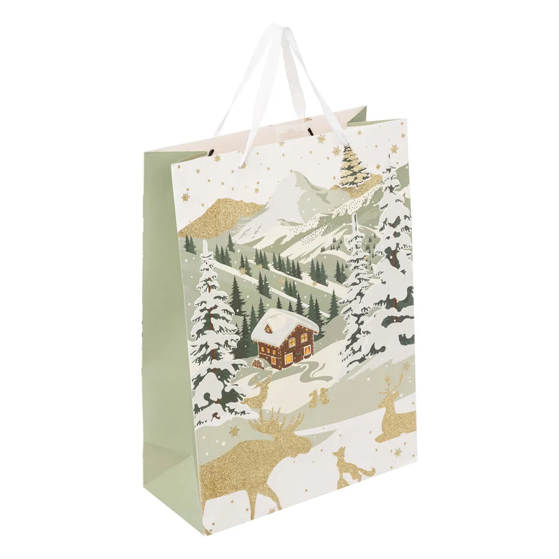 Borsa in Carta Gelo Invernale Panna 46 x 33 x 15 cm