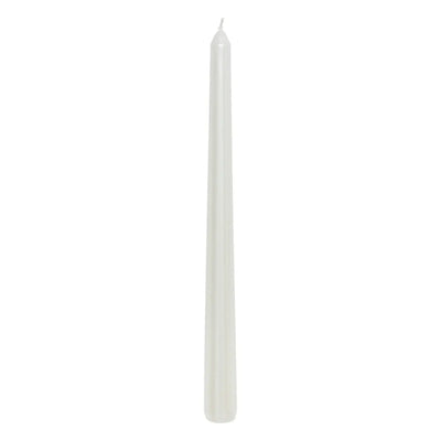 Candele Satinata Bianco 25 cm - 4 pezzi