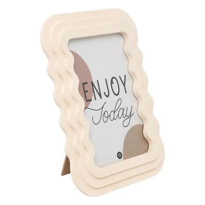 Portafoto Kelly in Legno Bianco 13 x 18 cm