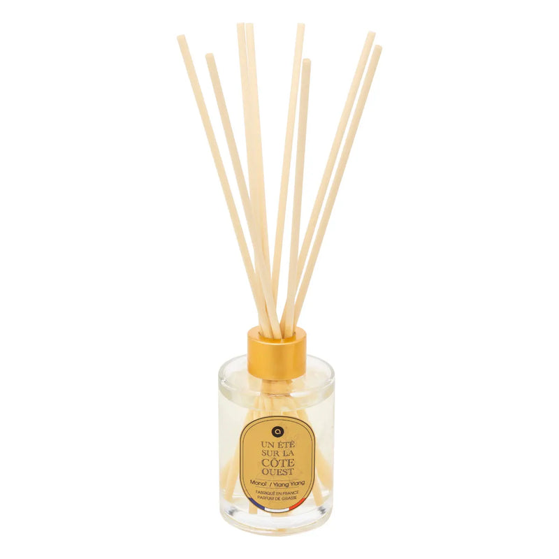 Diffusore con Bastoncini Nibi in Vetro Monoi e Ylang Ylang 125 ml