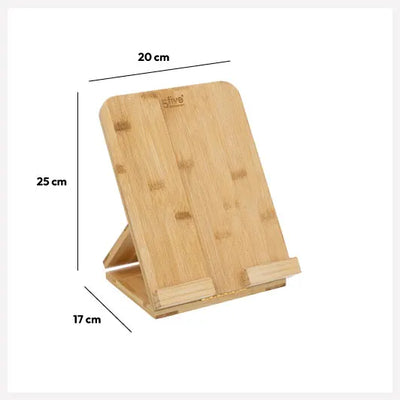 Supporto per Libri o Tablet da Cucina in Bamboo 27 x 17 x 20 cm