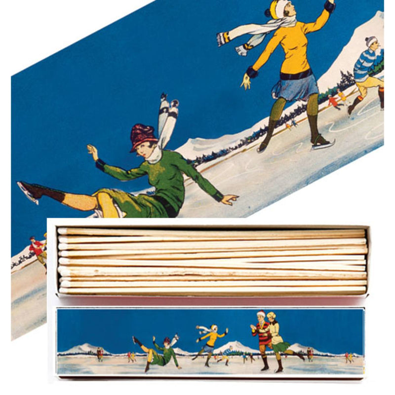 Luxury Box Fiammiferi in Legno Ice Skating