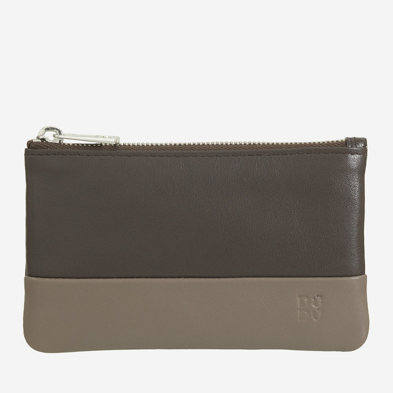 Portachiavi Dudubags Kimolos in Pelle Coffee Brown
