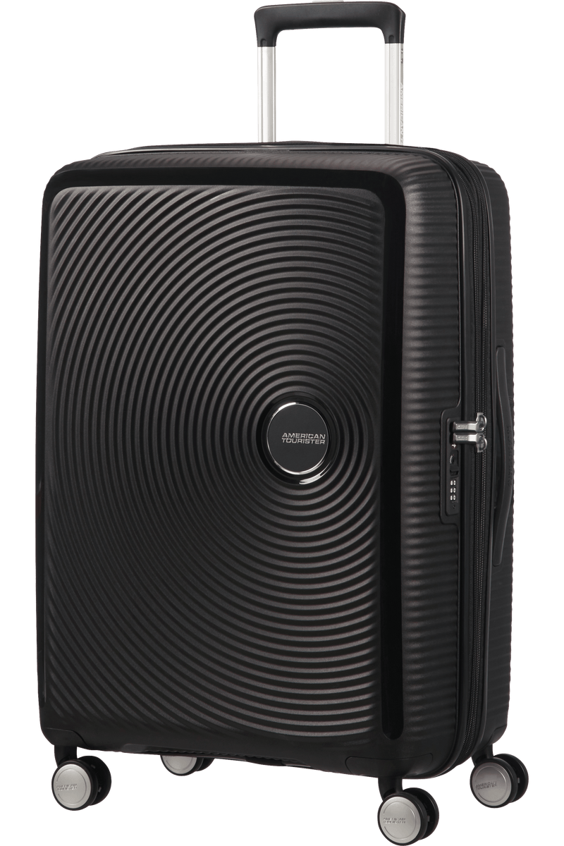 Valigia Media Espandibile American Tourister Soundbox Spinner 67 cm con TSA Bass Black