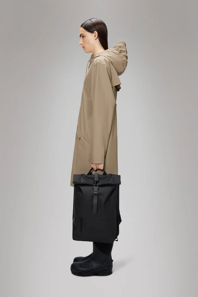 Zaino RAINS Rolltop Rucksack Impermeabile W3 Black