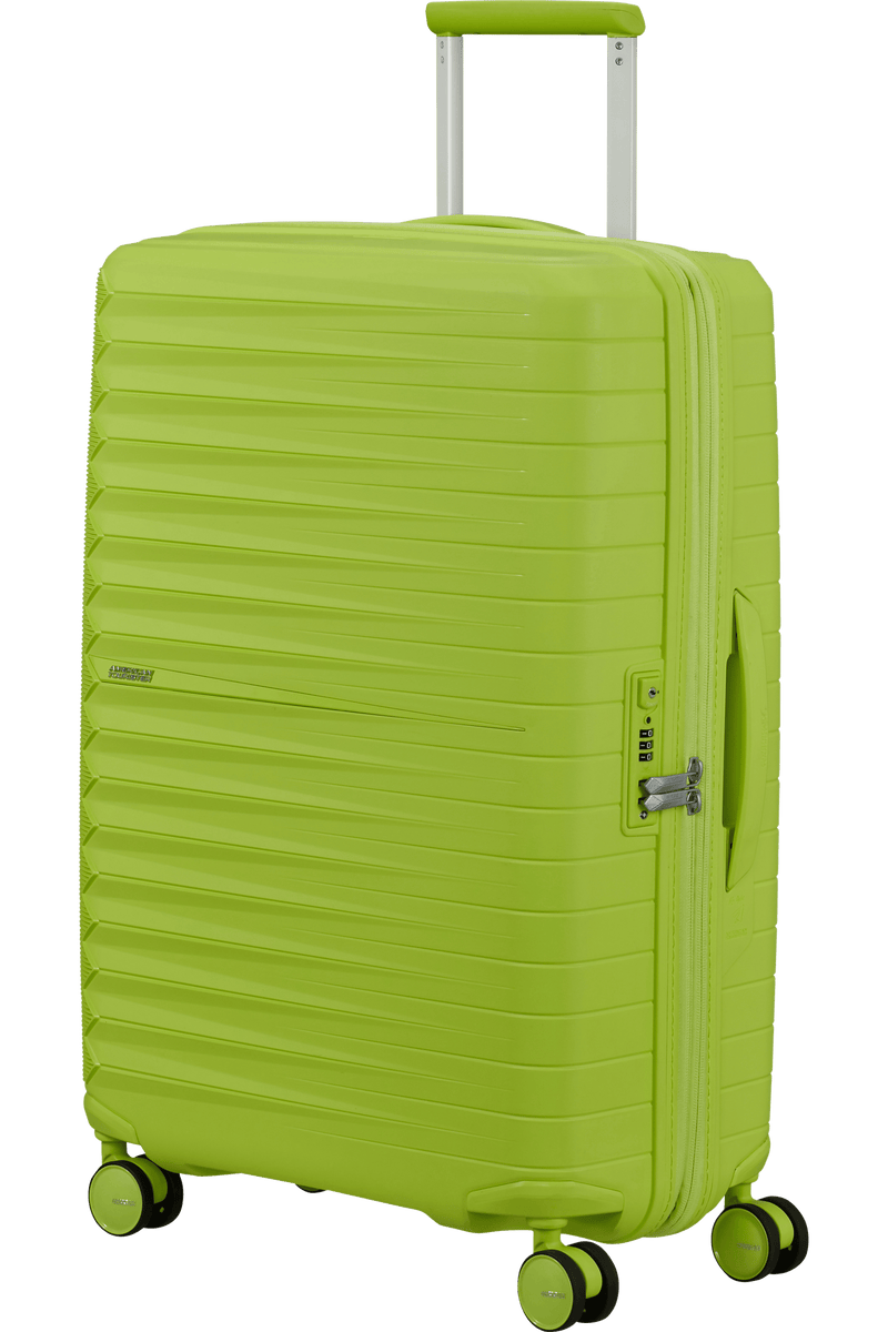 Valigia Media Espandibile American Tourister Fastforward Spinner con TSA 68 cm Neon Lime