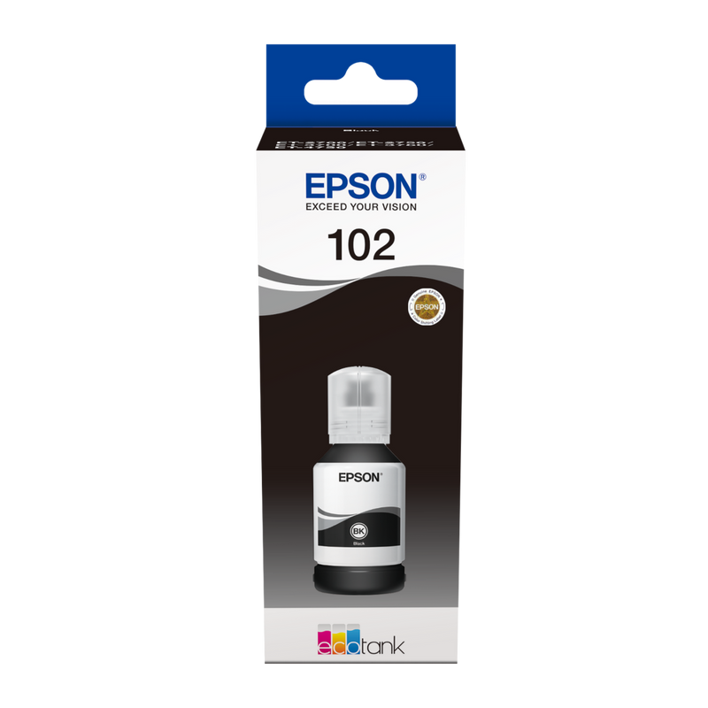 Flacone di Inchiostro Originale Epson EcoTank 102 Nero