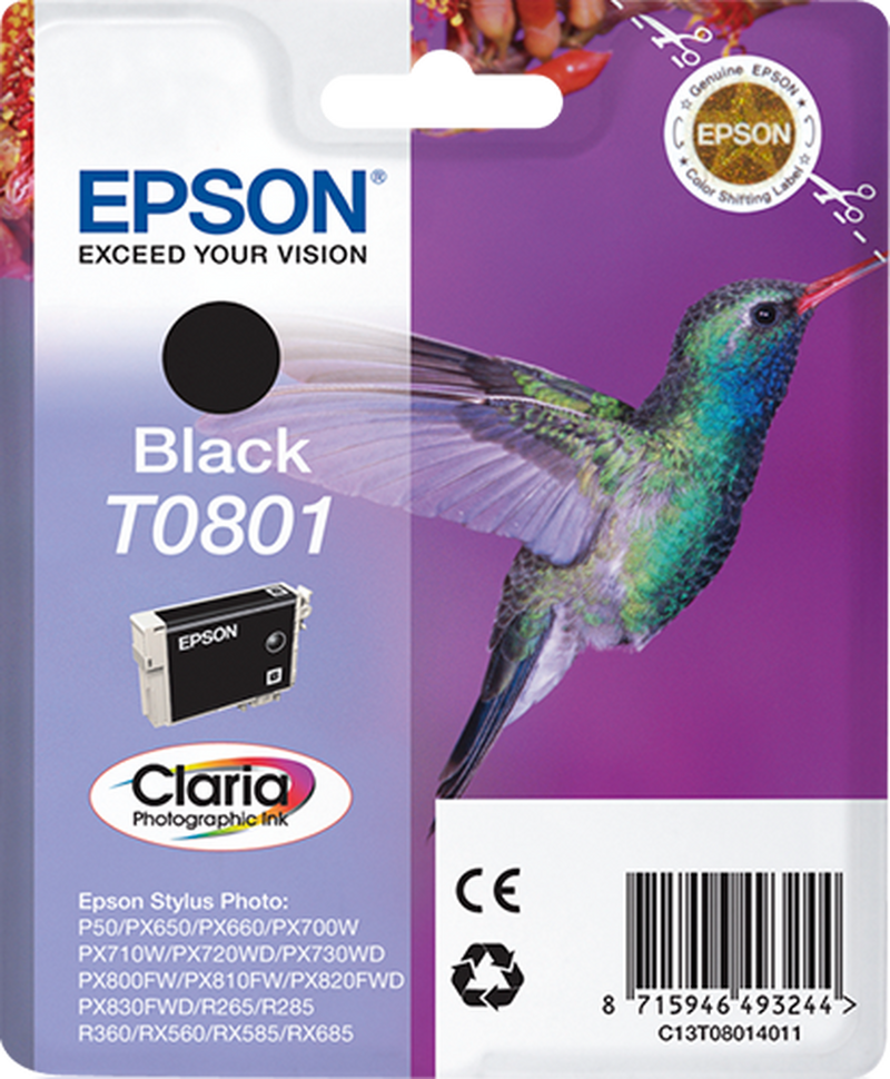 Cartuccia Originale Epson T0801 Nero