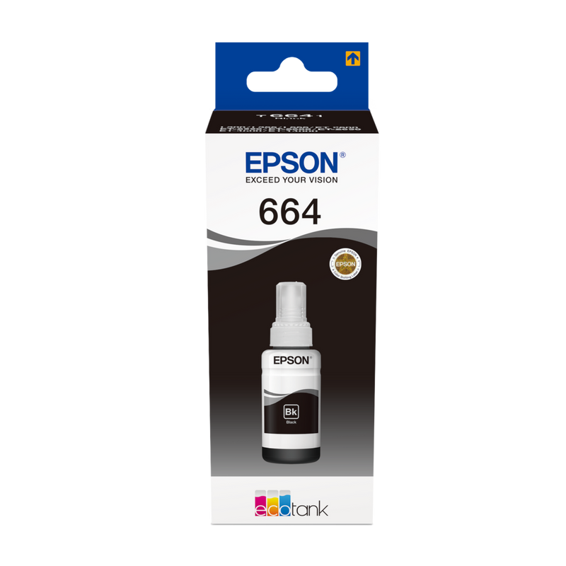 Flacone di Inchiostro Originale Epson EcoTank 664 Nero