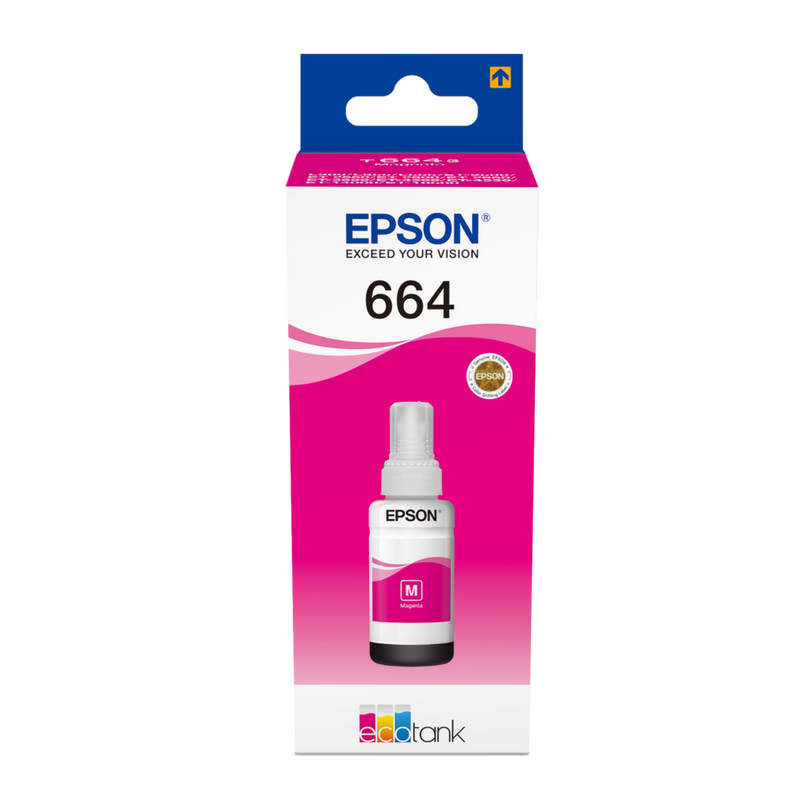 Flacone di Inchiostro Originale Epson EcoTank 664 Magenta