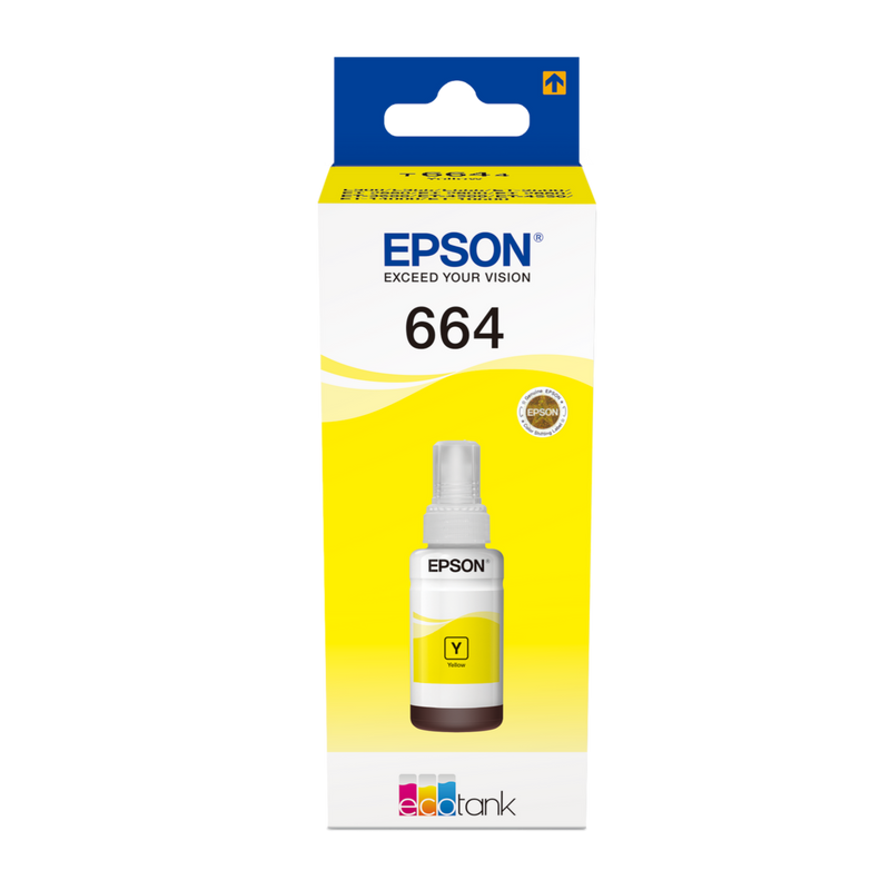 Flacone di Inchiostro Originale Epson EcoTank 664 Giallo