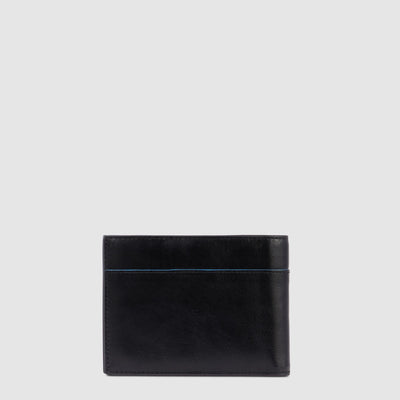 Portafoglio da Uomo Piquadro in Pelle con 12 Porta Carte di Credito Blue Square Nero