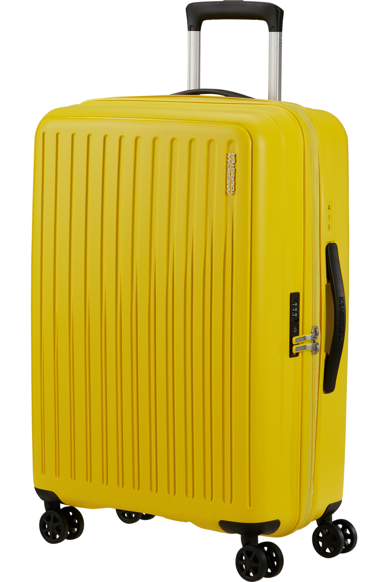 Valigia Media American Tourister Rejoy Spinner 68 cm con TSA Electric Yellow